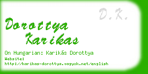 dorottya karikas business card